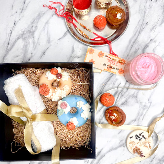 Bonded in Bloom rakhi gift hamper