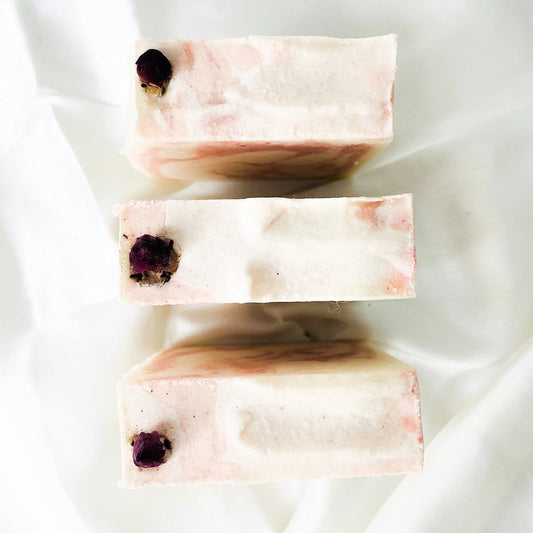 Rose Cream Floral Soap
